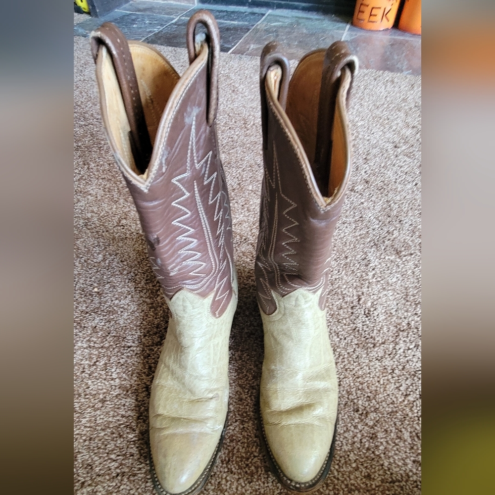 Tony Lama Boots Elephant Cowboy Cowgirl Western Skin